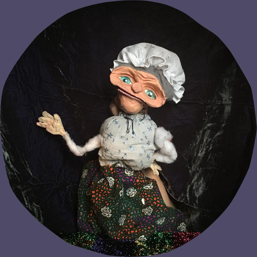old lady puppet